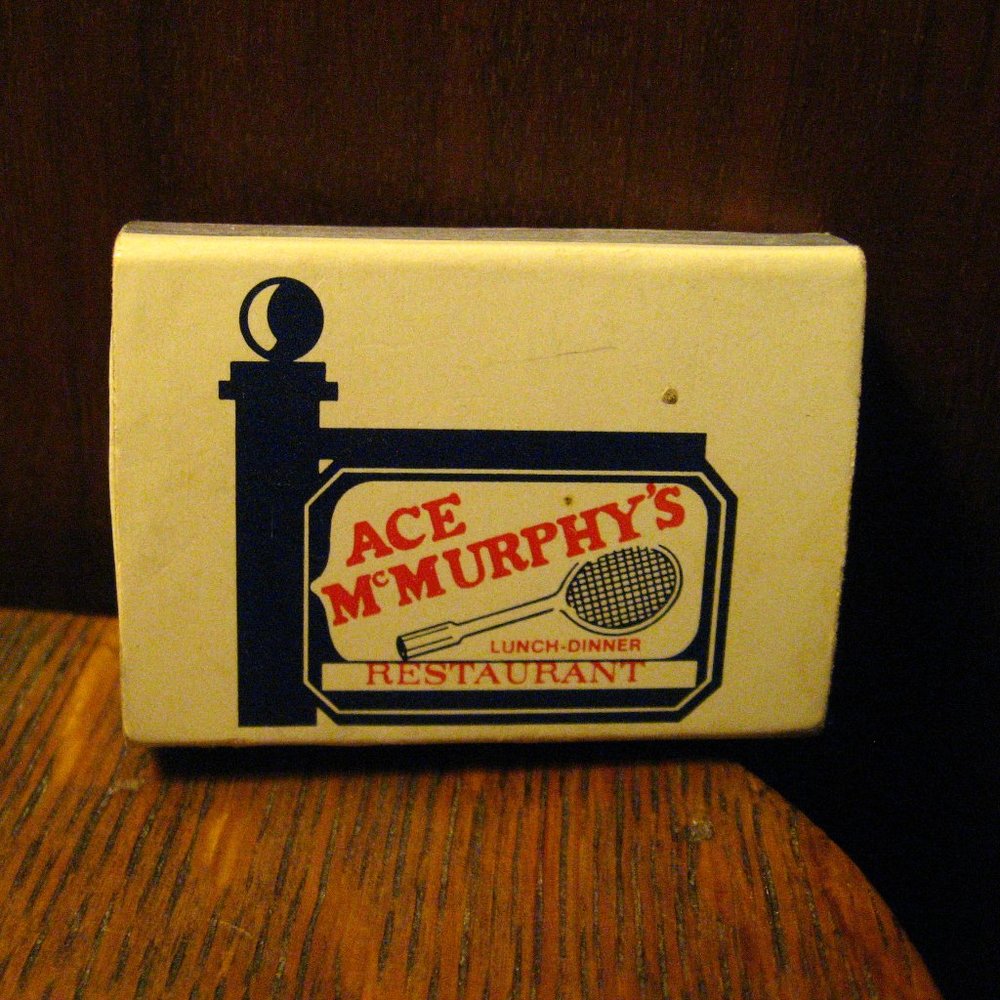 Ace McMurphy's Restaurant Vintage Matchbox